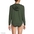 thumbnail image 2 of Lands' End Women's Petite SunShade UPF 50 Hooded Zip Front Rash Guard, 2 of 6