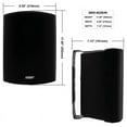 thumbnail image 3 of Sound AWS-602B Black All Weather 6' 200 Watt Outdoor Speaker (Pair) by FireFold, 3 of 8