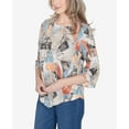 thumbnail image 6 of Alfred Dunner Womens  Stained Glass Sharkbite Top With Necklace, 6 of 6