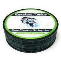 Reaction Tackle Monofilament Fishing Line- Strong and Abrasion-Resistant Nylon Mono Fishing Line, Freshwater and Saltwater Fishing Line Blue Camo 10/1600