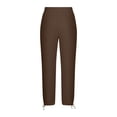 thumbnail image 5 of Horkkom Linen Pants Men Straight Leg Solid Color Work Pants Office Business Casual Pants with Pockets, S-2XL, 5 of 6