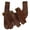 Brown, variant on Armory Replicas Ace Dueler Right-Handed Black Leather 3-Strap Universal Sword & Dagger Belt Frog