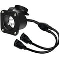 thumbnail image 1 of EcoNesxp 15R Inch Integrated Outdoor Extension Cord NEMA AC Outlet Plug 15 Amp with Waterproof and Back Cover, 1 of 2