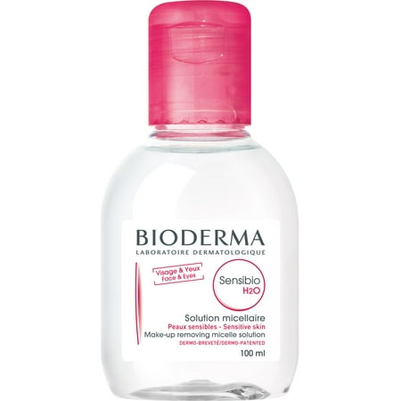 Bioderma Sensibio H2O Micellar Cleansing Water and Makeup Remover Solution for Face and Eyes- 3.33 fl. (Best Makeup For Dry Sensitive Skin)