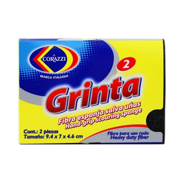 Fibra Esponja Grinta Corazzi Salvauñas Uso Rudo 48 Paquetes multicolor