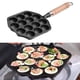 thumbnail image 1 of Sartén Para Parrilla Takoyaki, Espesada Antiescaldado, 14 Agujeros, Antiadherente, Molde Para Bolas De Carne De Pulpo, Fácil De Limpiar, Hierro Fundido Para El Hogar, 1 of 7