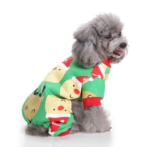 Zhuge Ropa para perros, camisa cálida y gruesa, suéter de invierno para cachorros, conjunto de suéter de punto navideño para mascotas (A14, XL)