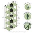 thumbnail image 3 of Furinno TURN-S-TUBE 5-Tier Toolless Storage Shelves Square Tubes White, 3 of 5
