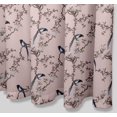 thumbnail image 3 of S4Sassy Pink Blossom & Paradise Whydah Bird Printed Bathroom Curtain Waterproof Shower Drapes-60 x 84 Inch, 3 of 6