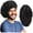 Black/Black, variant on Adjustable Shower Caps for Men Women Reusable Waterproof Satin Lining Large Shower Cap for Long Hair Braids Curly Hair (L,Black/Black)