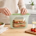 thumbnail image 5 of Reusable Silicone Food Storage Bag Clear Window Design Airtight Seal Refrigerator Freezer Food Pouch, 5 of 5