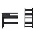 thumbnail image 5 of Knubmt Computer Desk Bookshlf Bookcase Storage Shelf for Home Office, Black, 5 of 6