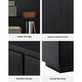 thumbnail image 4 of EYYTHUNG Buffet Storage Cabinet, Sideboard Accent Cabinet, Modern Credenza, Black, 4 of 7