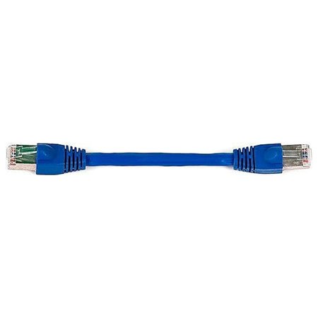 UPC: 0844660086000 | Monoprice 0.5  24AWG Cat6a STP Ethernet Network Cable Blue 108600