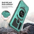 thumbnail image 4 of SPYCASE Case for T-Mobile REVVL 6 Pro 5G Case w/Tempered Glass Screen Protector [Military Grade] Ring Car Mount Kickstand Shockproof Hard Phone Case - Teal, 4 of 8