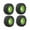 Green, variant on 4 Pieces RC Car Tires Simulation Wheel Tire Rubber Material for 1:10 Scale Senton Slash Owners DIY