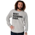 thumbnail image 4 of Best Husband Ever Trophy Hubby Gift Men's Long Sleeve Tee T Shirt Brisco Brands S, 4 of 6