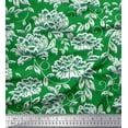 thumbnail image 1 of Soimoi Green Cotton Duck Fabric Artistic Leaf & Floral Print Fabric by Yard 56 Inch Wide, 1 of 3