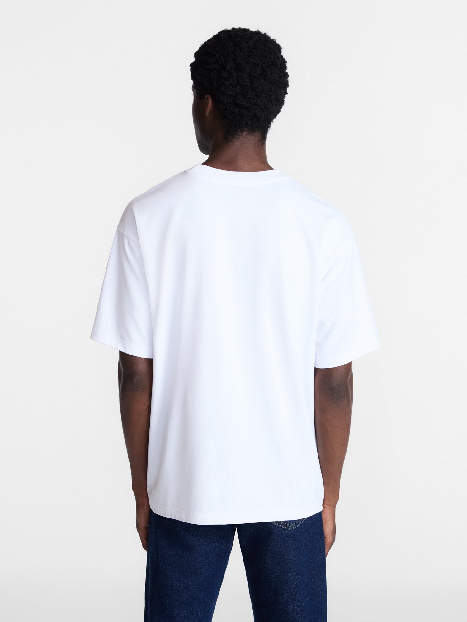 Spider-Man Men's Oversized Graphic Print Tee with Short Sleeves, Sizes S-3XL