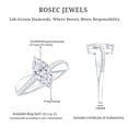 thumbnail image 6 of Rosec Jewels 1 Carat Lab Created Diamond Ring - 5X10 mm Marquise Engagement Ring (EF-VS Quality), 925 Sterling Silver, US 4.00, 6 of 7