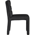 thumbnail image 4 of Meridian Furniture Kai Black Boucle Fabric Dining Chair, 4 of 10