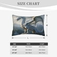 thumbnail image 4 of Daiia Mountain White Dragon Bedding Waterproof Pillow Protector Zippered Queen – Bed Bug Proof Pillow Encasement-20"x30", 4 of 6