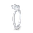 thumbnail image 3 of KATARINA Two Diamond Infinity Fashion Ring in 14K White Gold (3/8 cttw), 3 of 4