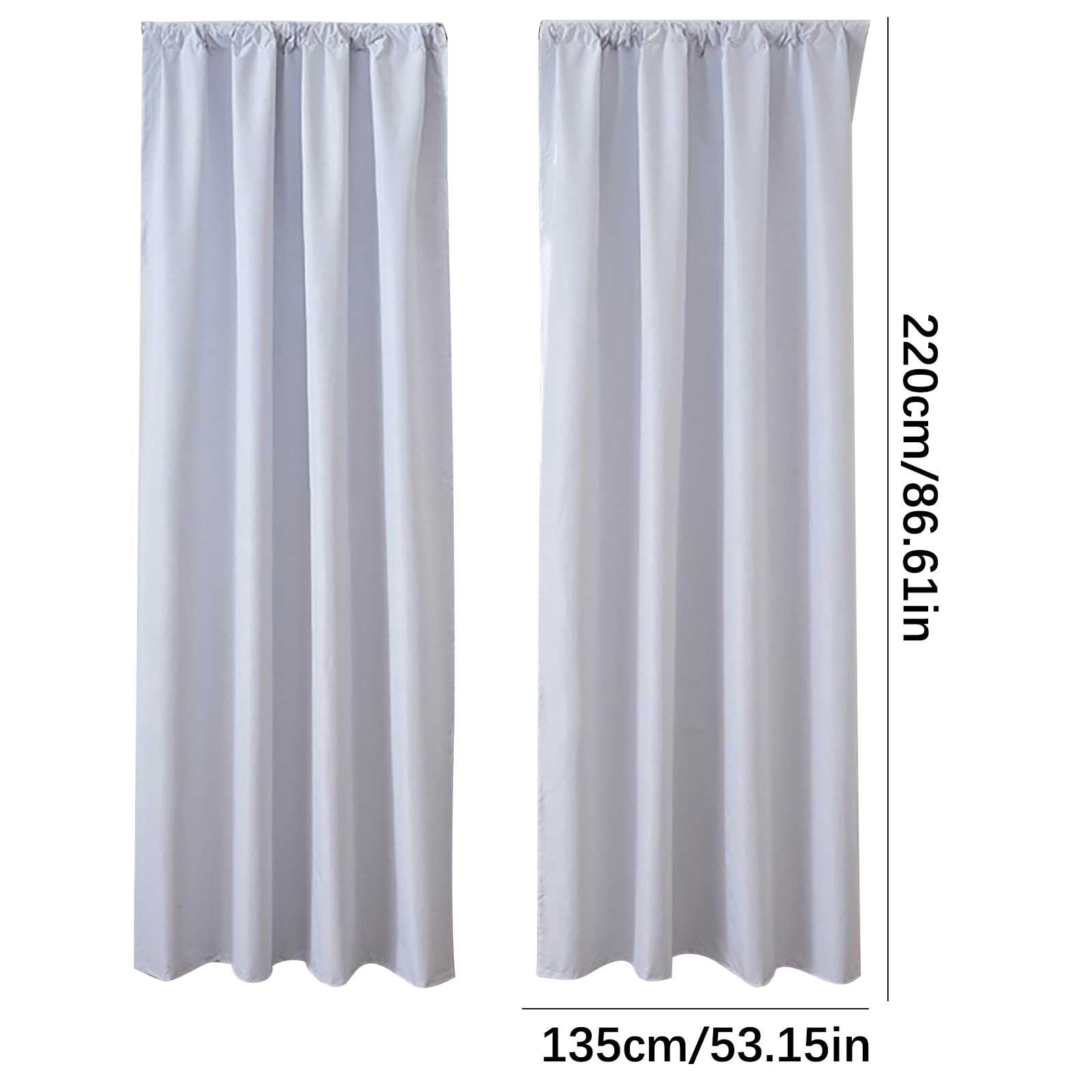 Linen Blackout Curtains 86 Inch Long 2 Panel Set Back Tab Thermal Insulated Light Blocking Curtain for Living Room Black Out Drapes for Bedroom Neutral Rustic Farmhouse 53x86 Length Green