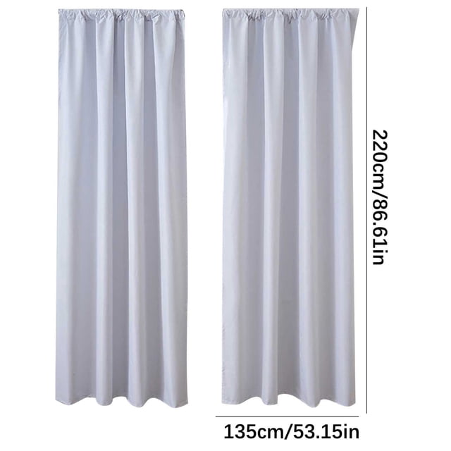 Curtains For Bedroom And Kitchen Scandinavian Solid Color Blackout Curtains 2 Pack
