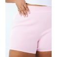 thumbnail image 2 of COTTON ON Women's Trendy Plus Active Summer Knit Bike Short Pink Size TBD, 2 of 3