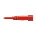 thumbnail image 6 of Tripp Lite 6ft Heavy Duty Power Extension Cord 15A 14 AWG C14 to C13 Red 6' - For Computer, Scanner, Printer, Monitor, Power Supply, Workstation - 230 V AC Voltage Rating - 15 A Current Rating - Red, 6 of 8