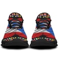 thumbnail image 6 of Hispanic Heritage Boricua Puerto Rico Shoes Trail Running Shoe Non-Slip Breathable Comfortable Sneakers Black Size 10, 6 of 7
