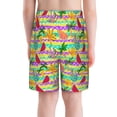thumbnail image 3 of Cauagu Multicolored Tropical Print Swim Trunks for Men,Youth Boys Swim Shorts Compression Liner Beach Shorts Boys' Swimming Shorts 7-20 Years Bathing Suit-Large, 3 of 7