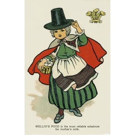 Welsh Girl In National Costume Poster Print By Mary Evans Picture Library  Peter & Dawn Cope Collection