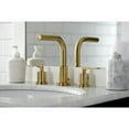 thumbnail image 3 of Kingston Brass FSC8953SVL Serena Widespread Bathroom Faucet with Brass Pop-Up, Brushed Brass, 3 of 8