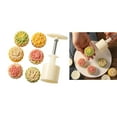 thumbnail image 2 of AOOOWER Flower Shape Moon Cake Mold MidAutumn Festival Mooncake Maker Cookie Stamps, 2 of 14