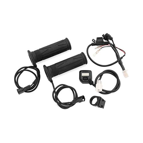 BikeMaster Poignées Chauffantes avec Interrupteur LCD (7/8 Pouces)