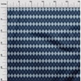 thumbnail image 2 of oneOone Viscose Jersey Fabric Argyle Style Ikat Print Sewing Fabric BTY 60 Inch Wide, 2 of 5