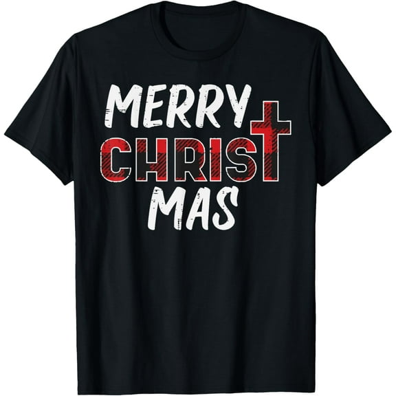 Merry Christmas Christian Jesus Christ Xmas God Religious T-Shirt