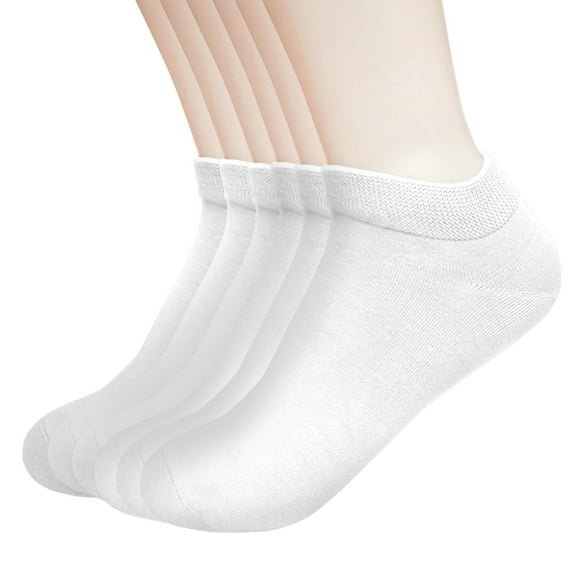 Sookeceks 6 Pairs Ankle Socks for Women Breathable Cotton Socks Anti Slip Low Cut Soft Casual Socks