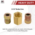 thumbnail image 4 of 24 PCS 3/16" Brake Line Fittings Kit - 24 Threads Assortment for 3/16" Tube -..., 4 of 5