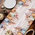 thumbnail image 2 of Thanksgiving Pumpkin Table Runner, Autumn Thanksgiving Kitchen Dining Table Decoration for Home Party Decor 13x72 Inches, 2 of 9