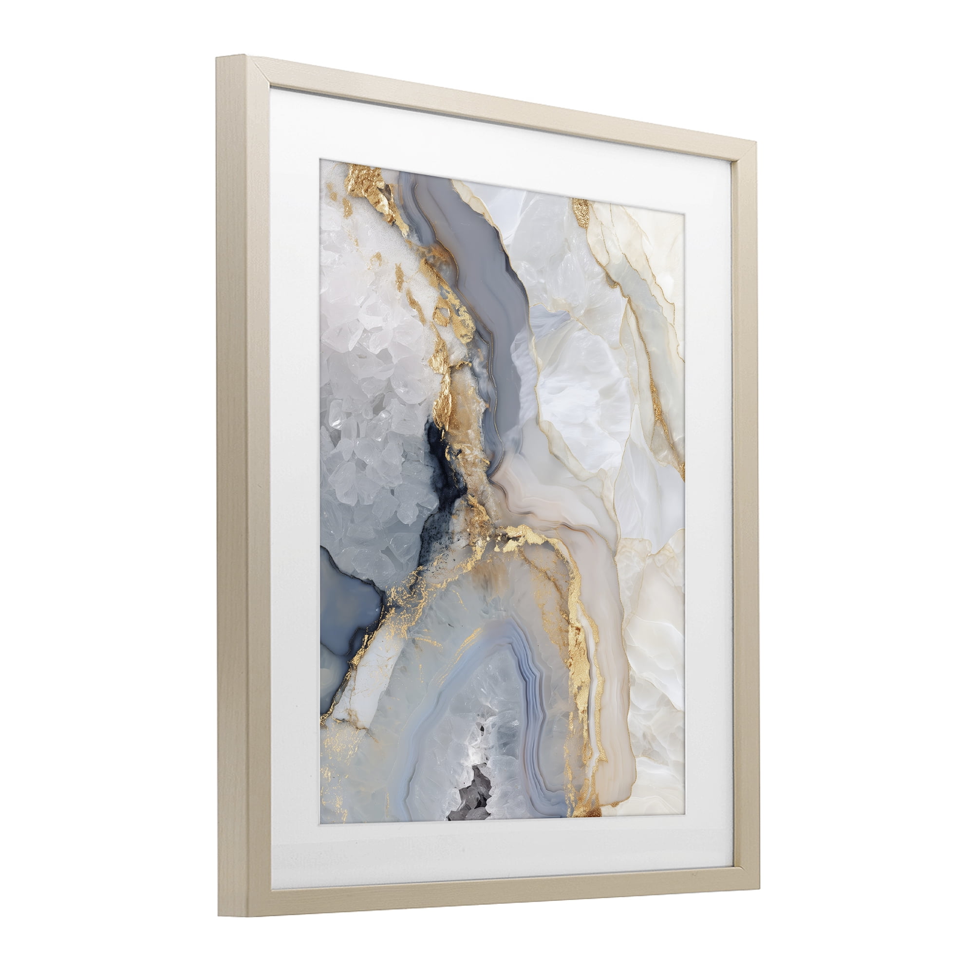 Stupell Industries Midnight Ore Crystals Birch Framed Print Under Glass, design by Svetlana Aleynikova