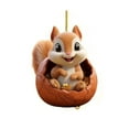Fall Deals! Walnut Squirrel Pendant,Christmas Decoration,Acrylic Car