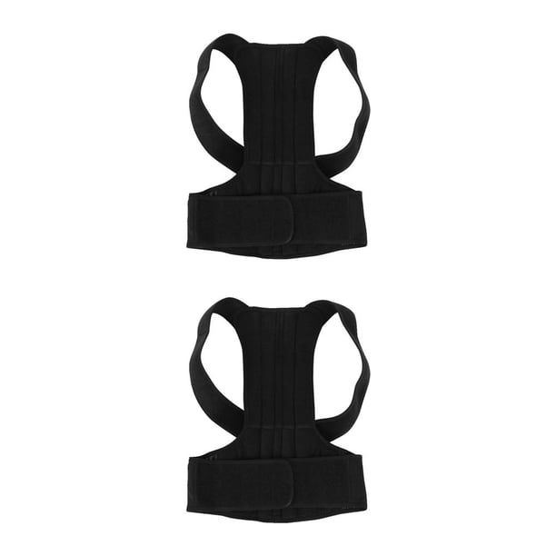 Qarigey Corsé ajustable para adultos, Corrector de postura de espalda, terapia de hombro, soporte Lumbar, cinturón de soporte de columna, corrección L 2piezas Qarigey CBP028416