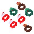 thumbnail image 4 of EeaseMX 7 coleteros elásticos navideños para mujer, coleteros para el pelo, coleteros, 4 of 7