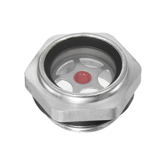 Uxcell M26x1.5mm Male Threaded Aluminum Air Compressor Oil Level Gauge Sight Glass