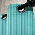 thumbnail image 3 of Ambesonne Aqua Grommet Curtain, Ocean Inspired Blue Lines, 50" x 84", Turquoise Pale Blue, 3 of 6