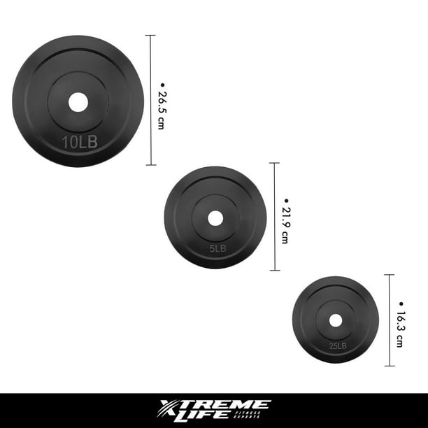 kit pesas gym pesas de 50 libras Discos Para Barra Pesas 50 Lbs Recubiertos Set 10 Piezas negro Xtreme  Life DPDC50000001 Walmart en línea