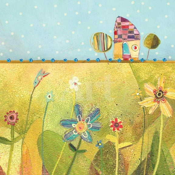 Polka Dot DelightHouse, Botanical Unframed Art Print Wall Art by Robbin Rawlings Sold by Art.Com